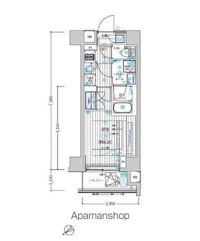 ブライズ鶴見本町通MAXIV(1K/5階)の間取り写真