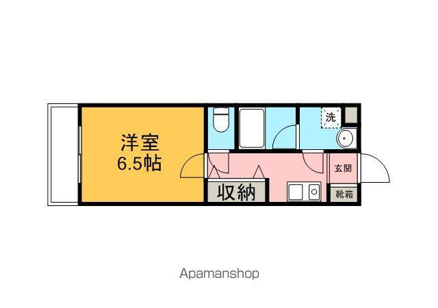 アクエリアス(1K/3階)の間取り写真