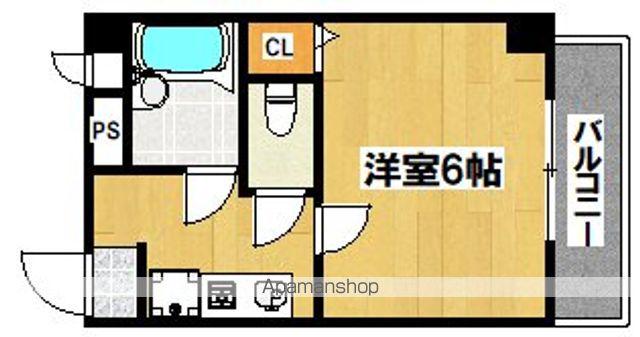 サンコービル(1K/5階)の間取り写真