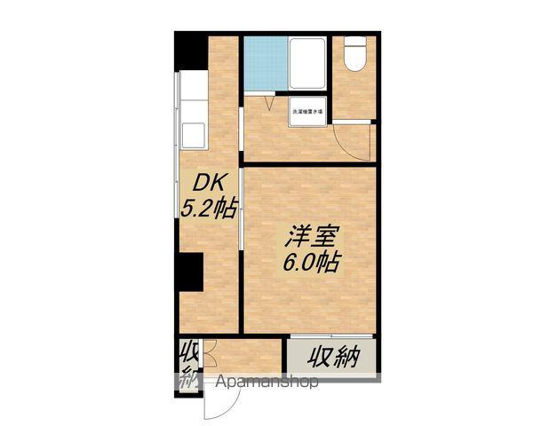 NOBLE(1DK/2階)の間取り写真