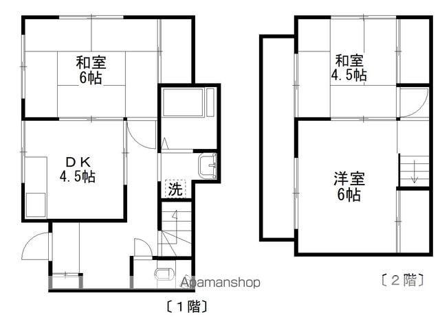 京成電鉄本線 八千代台駅 徒歩23分 2階建 築43年(3DK)の間取り写真