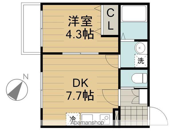 HALELE'A TACHIKAWA(1DK/2階)の間取り写真