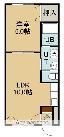 ピュアパレス人見(1LDK/2階)の間取り写真