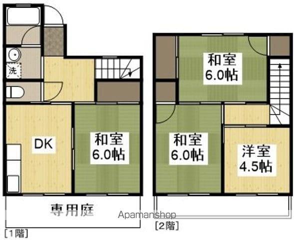 マルハチマンションB棟(4DK)の間取り写真