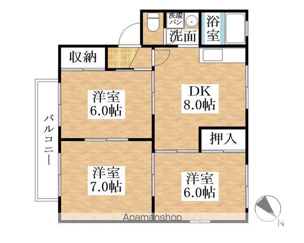 コートビレッジ日高(3DK/2階)の間取り写真