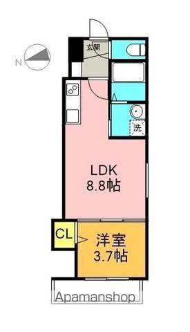 ラ・ガール・ウエストⅡ(1LDK/2階)の間取り写真
