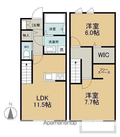 MAISONETTE LAND 長浦駅(2LDK)の間取り写真