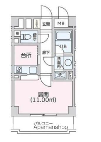三番町天竹ビル(ワンルーム/5階)の間取り写真