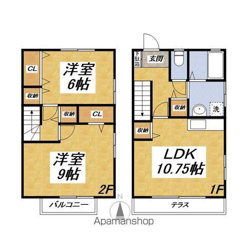 リキヴィラージュA(000184)(2LDK)の間取り写真