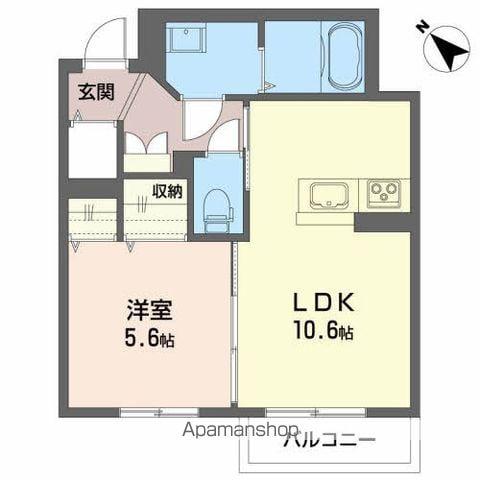ベレオTS(1LDK/2階)の間取り写真