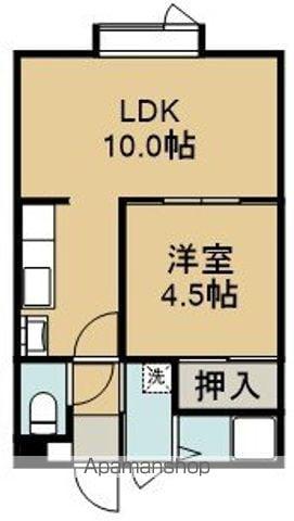 コーポKEN(1LDK/2階)の間取り写真