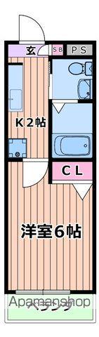 グランメール(1K/1階)の間取り写真