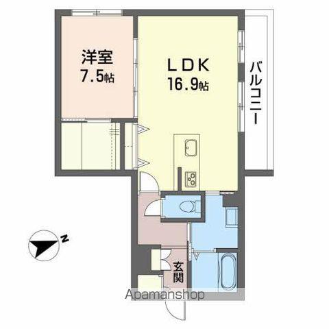 MAISON MAST ICHINOSEKI(1LDK/2階)の間取り写真