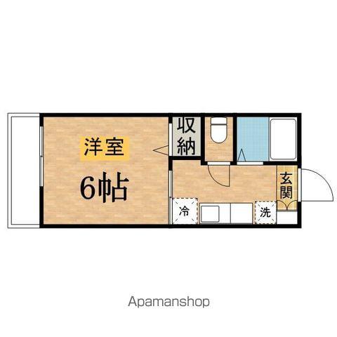 エクセレントフィール(1K/2階)の間取り写真