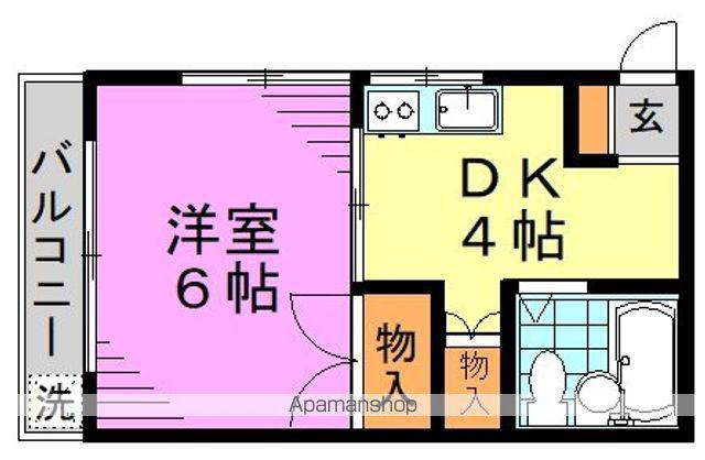 ハイムリバティ(1DK/1階)の間取り写真