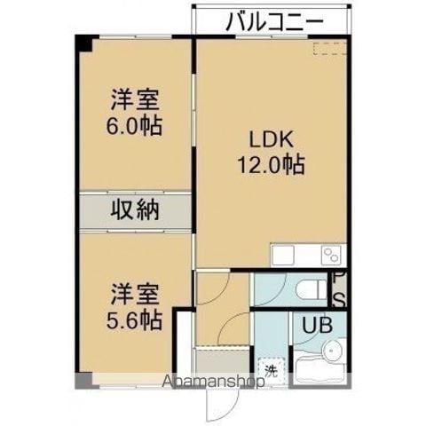 吉川マンション(2LDK/1階)の間取り写真