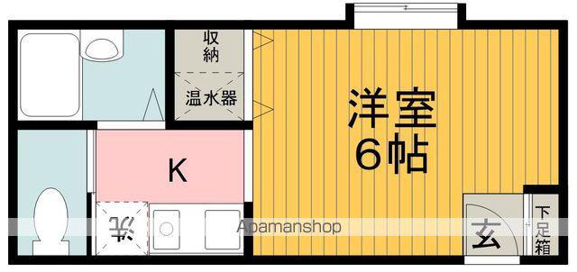 ルノン池田(ワンルーム/2階)の間取り写真