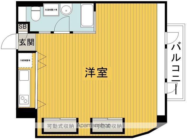 BLALYS(ワンルーム/3階)の間取り写真
