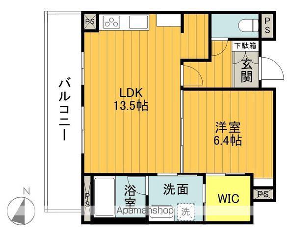 エリートヒルズ(1LDK/4階)の間取り写真