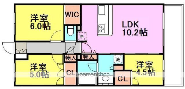 クラッシィハウス尼崎 GRAND PLACE(3LDK/4階)の間取り写真