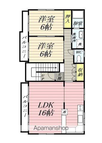 チェリーハイム(2LDK/3階)の間取り写真