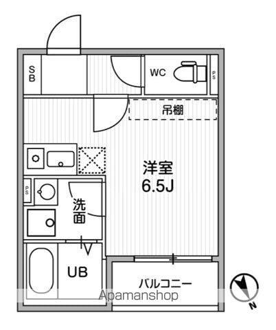 T'S CUORE調布(ワンルーム/1階)の間取り写真