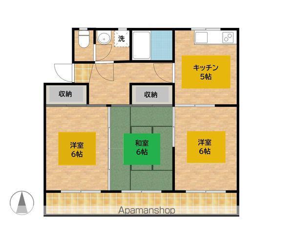 小川コーポ101(3DK/3階)の間取り写真