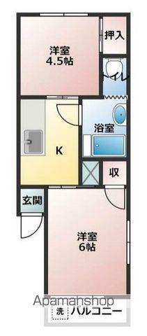 グリーンコーポ柏(2K/5階)の間取り写真