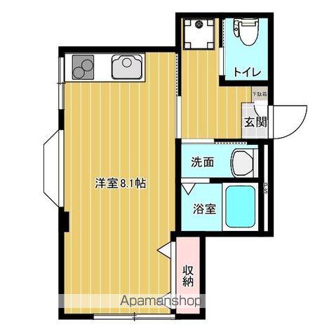 リファレンス大濠西(1K/4階)の間取り写真