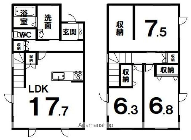 ヴィラノルド(3LDK)の間取り写真