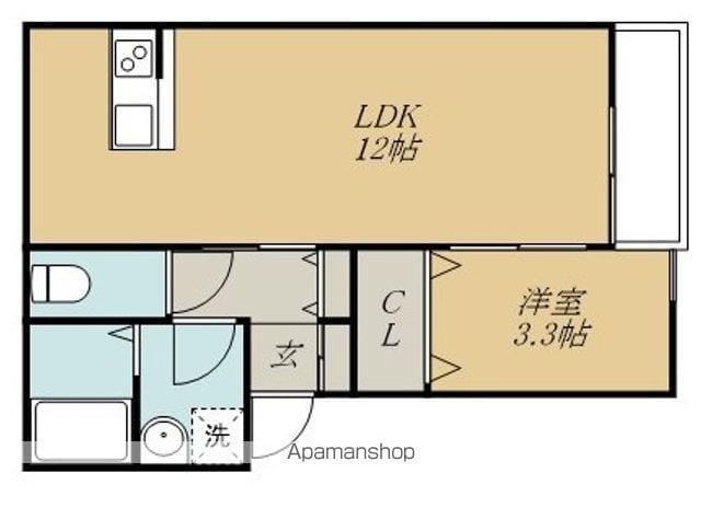 K・プラネッツ(1LDK/2階)の間取り写真