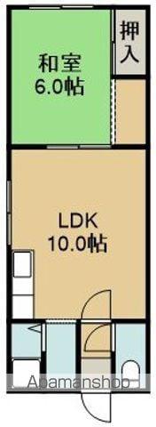 カーサウーノⅡ(1LDK/3階)の間取り写真