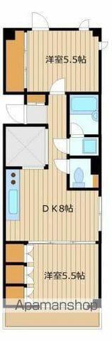 IGUSA-HOF(2DK/3階)の間取り写真