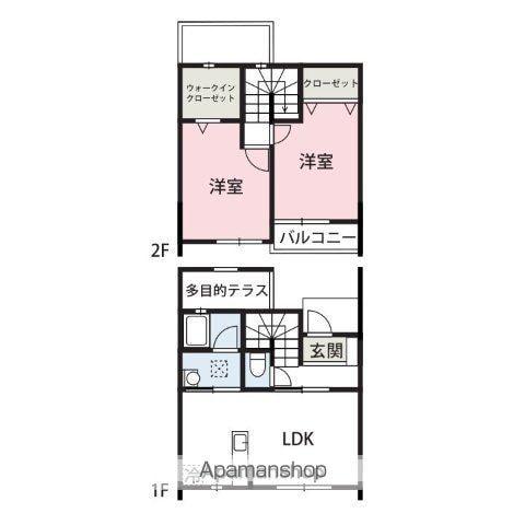 リバティークレスト(2LDK/1階)の間取り写真