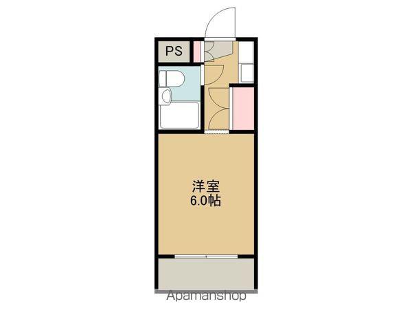 プリンスオーロラⅡ(ワンルーム/3階)の間取り写真