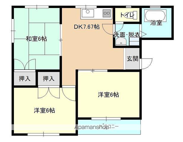 メゾン寿(3DK/1階)の間取り写真
