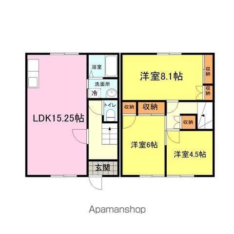 カーサ青山A棟(3LDK)の間取り写真