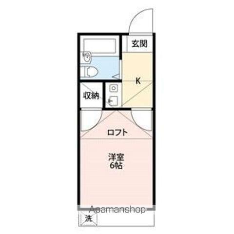 カーサ宮前(1K/2階)の間取り写真