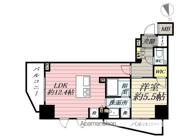 シェフルール鶴見STATION ONE(1LDK/3階)の間取り写真