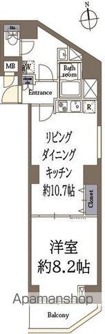 リリーフォート板橋大山(1LDK/6階)の間取り写真