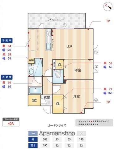 クラス平尾(2LDK/3階)の間取り写真
