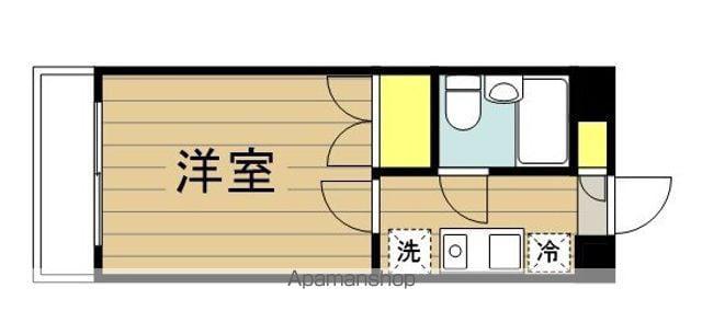 グレース戸田(1K/3階)の間取り写真