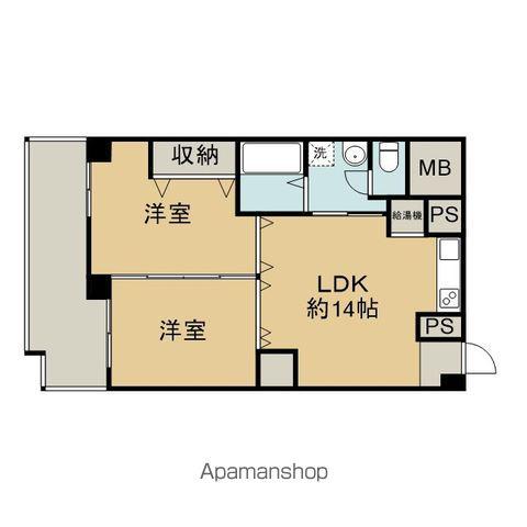 ハピーハイツ行徳(2LDK/7階)の間取り写真