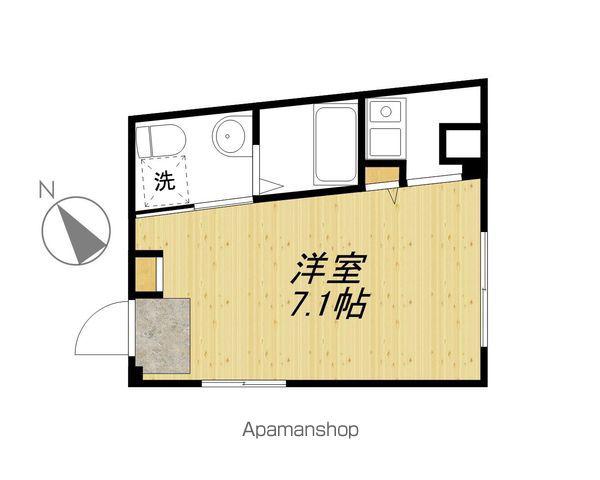 Nフラット鳩森(ワンルーム/3階)の間取り写真