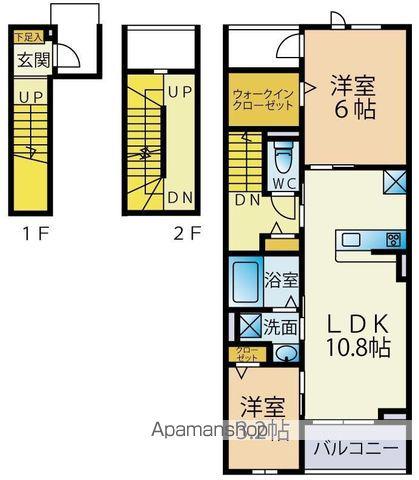 LA MAISON385(1SLDK/3階)の間取り写真