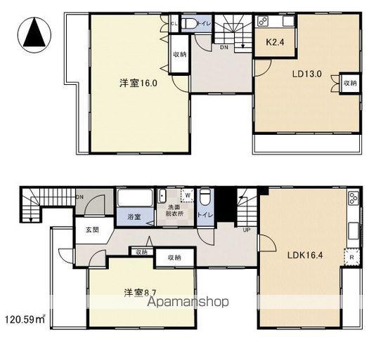 マルナカコイケマチ住宅(3LDK)の間取り写真