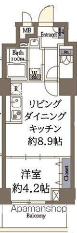 リリーフォート板橋大山(1LDK/3階)の間取り写真