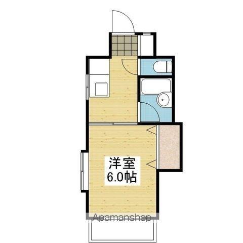 ベルシャトー(1K/5階)の間取り写真