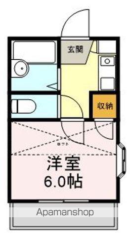 ロイヤル錦町(1K/2階)の間取り写真