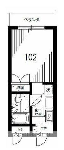 スカイメゾン新松戸(1K/1階)の間取り写真